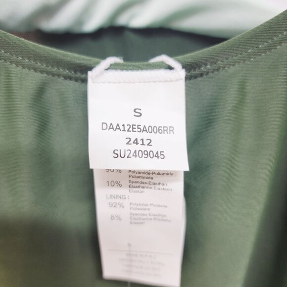 Cupshe Womens Green One-Piece Swimsuit Sheer Padded Adjustable Straps Size S - Picture 5 of 7